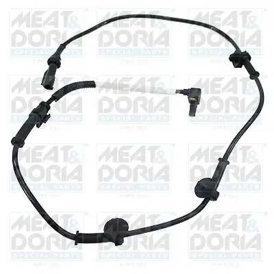 Sensor, Raddrehzahl Vorderachse rechts Vorderachse links MEAT & DORIA 901148