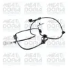Sensor, Raddrehzahl Vorderachse links MEAT & DORIA 901172