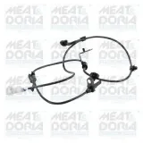 Sensor, Raddrehzahl Vorderachse links MEAT & DORIA 901172