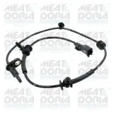 Sensor, Raddrehzahl Vorderachse rechts Vorderachse links MEAT & DORIA 901181