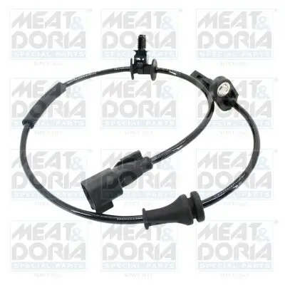 Sensor, Raddrehzahl Hinterachse rechts Hinterachse links MEAT & DORIA 901182