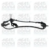 Sensor, Raddrehzahl Vorderachse MEAT & DORIA 901202