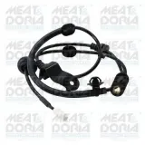 Sensor, Raddrehzahl Hinterachse rechts Hinterachse links MEAT & DORIA 901291