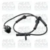 Sensor, Raddrehzahl Hinterachse rechts Hinterachse links MEAT & DORIA 901300