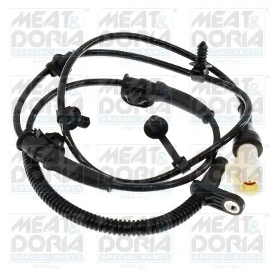 Sensor, Raddrehzahl Vorderachse MEAT & DORIA 901354