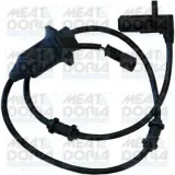 Sensor, Raddrehzahl Hinterachse links MEAT & DORIA 90137