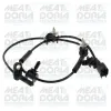 Sensor, Raddrehzahl Vorderachse rechts Vorderachse links MEAT & DORIA 901384