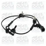 Sensor, Raddrehzahl Vorderachse rechts Vorderachse links MEAT & DORIA 901384