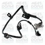 Sensor, Raddrehzahl Hinterachse links MEAT & DORIA 901432