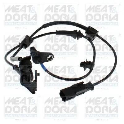 Sensor, Raddrehzahl Vorderachse rechts MEAT & DORIA 901437