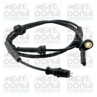 Sensor, Raddrehzahl Vorderachse rechts Vorderachse links MEAT & DORIA 90152