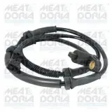 Sensor, Raddrehzahl Vorderachse rechts Vorderachse links MEAT & DORIA 90161