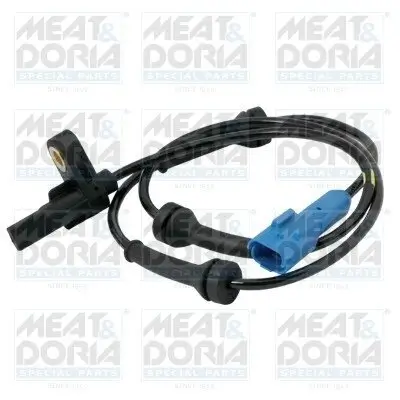 Sensor, Raddrehzahl Hinterachse rechts Hinterachse links MEAT & DORIA 90177