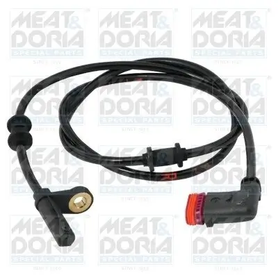 Sensor, Raddrehzahl Hinterachse rechts MEAT & DORIA 90183