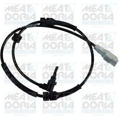 Sensor, Raddrehzahl Vorderachse rechts MEAT & DORIA 90186