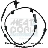 Sensor, Raddrehzahl MEAT & DORIA 90219E