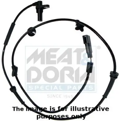Sensor, Raddrehzahl Vorderachse rechts Vorderachse links MEAT & DORIA 90219E Bild Sensor, Raddrehzahl Vorderachse rechts Vorderachse links MEAT & DORIA 90219E