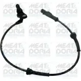 Sensor, Raddrehzahl Hinterachse links MEAT & DORIA 90247