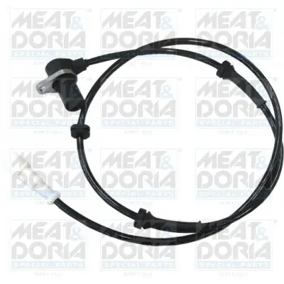 Sensor, Raddrehzahl Vorderachse rechts Vorderachse links MEAT & DORIA 90252