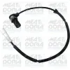Sensor, Raddrehzahl Vorderachse rechts MEAT & DORIA 90255