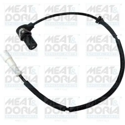 Sensor, Raddrehzahl Vorderachse rechts MEAT & DORIA 90255 Bild Sensor, Raddrehzahl Vorderachse rechts MEAT & DORIA 90255