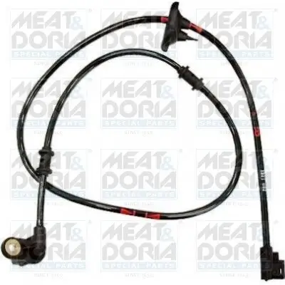 Sensor, Raddrehzahl Hinterachse rechts MEAT & DORIA 90284