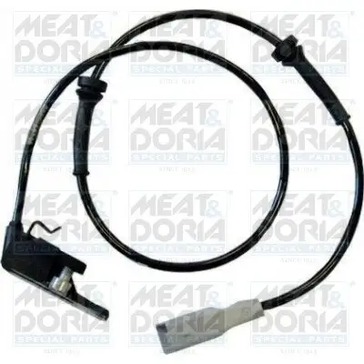 Sensor, Raddrehzahl Hinterachse rechts Hinterachse links MEAT & DORIA 90291 Bild Sensor, Raddrehzahl Hinterachse rechts Hinterachse links MEAT & DORIA 90291