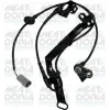Sensor, Raddrehzahl Vorderachse links MEAT & DORIA 90293