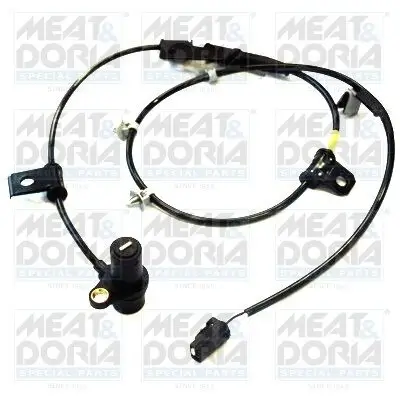 Sensor, Raddrehzahl Vorderachse links MEAT & DORIA 90306