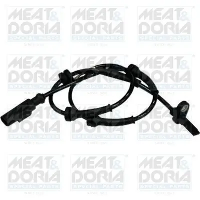 Sensor, Raddrehzahl Hinterachse rechts Hinterachse links MEAT & DORIA 90312 Bild Sensor, Raddrehzahl Hinterachse rechts Hinterachse links MEAT & DORIA 90312