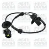 Sensor, Raddrehzahl Vorderachse links MEAT & DORIA 90313