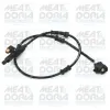 Sensor, Raddrehzahl Hinterachse rechts Hinterachse links MEAT & DORIA 90319