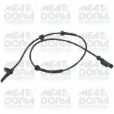 Sensor, Raddrehzahl Vorderachse rechts Vorderachse links MEAT & DORIA 90330