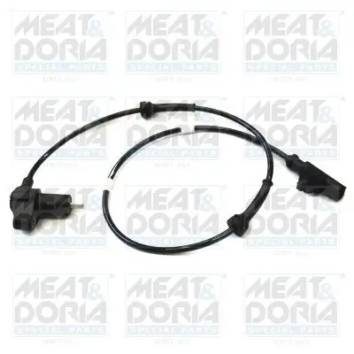 Sensor, Raddrehzahl Vorderachse rechts Vorderachse links MEAT & DORIA 90331