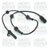 Sensor, Raddrehzahl Hinterachse links MEAT & DORIA 90346