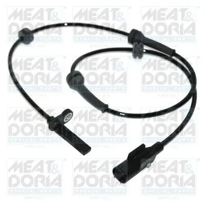 Sensor, Raddrehzahl Hinterachse rechts MEAT & DORIA 90347