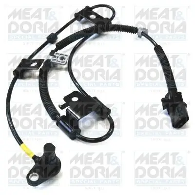 Sensor, Raddrehzahl 1. Vorderachse rechts MEAT & DORIA 90371