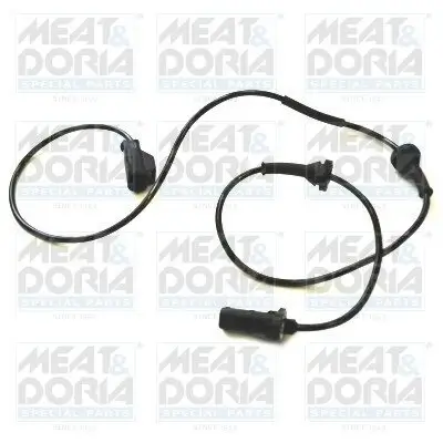 Sensor, Raddrehzahl Vorderachse links MEAT & DORIA 90384
