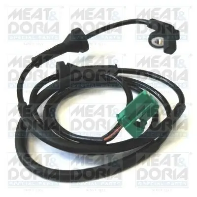 Sensor, Raddrehzahl Hinterachse rechts MEAT & DORIA 90387