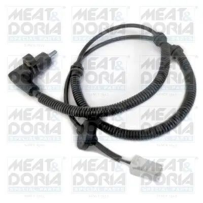 Sensor, Raddrehzahl Hinterachse links MEAT & DORIA 90455