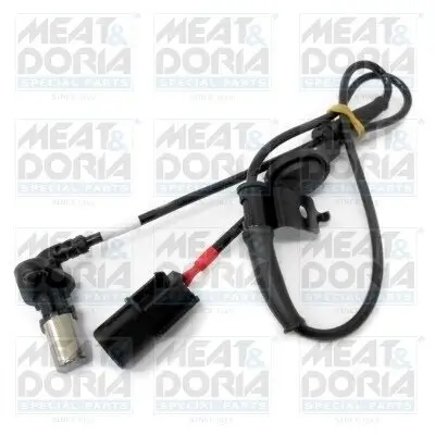 Sensor, Raddrehzahl Vorderachse links MEAT & DORIA 90495