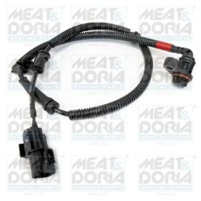 Sensor, Raddrehzahl Hinterachse rechts MEAT & DORIA 90498