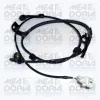 Sensor, Raddrehzahl Vorderachse links MEAT & DORIA 90528
