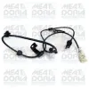 Sensor, Raddrehzahl Vorderachse links MEAT & DORIA 90538