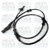 Sensor, Raddrehzahl Vorderachse rechts Vorderachse links MEAT & DORIA 90542
