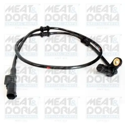 Sensor, Raddrehzahl Vorderachse links MEAT & DORIA 90580