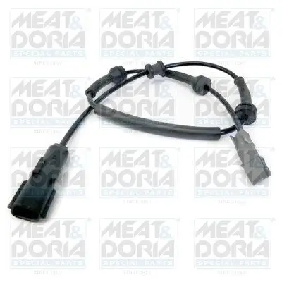Sensor, Raddrehzahl Hinterachse rechts Hinterachse links MEAT & DORIA 90584