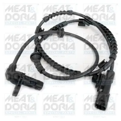 Sensor, Raddrehzahl Vorderachse rechts MEAT & DORIA 90586