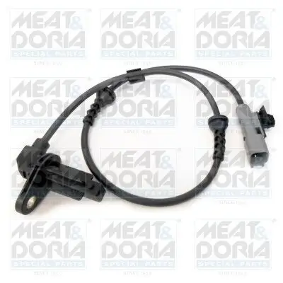 Sensor, Raddrehzahl Hinterachse links MEAT & DORIA 90587