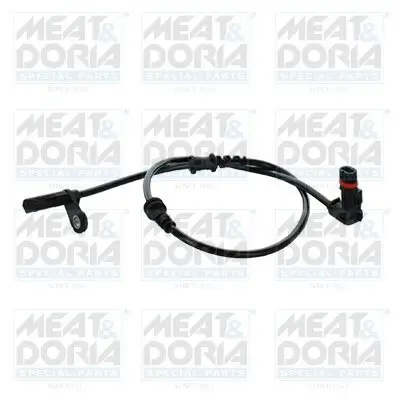 Sensor, Raddrehzahl Vorderachse rechts Vorderachse links MEAT & DORIA 90598
